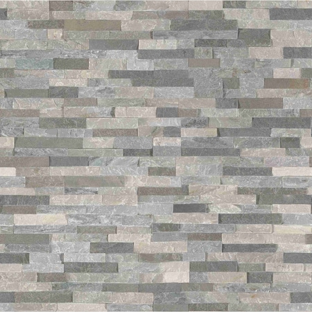 Msi Sierra Blue Splitface Mini Ledger Panel SAMPLE Natural Quartzite Wall Tile ZOR-PNL-0066-SAM
